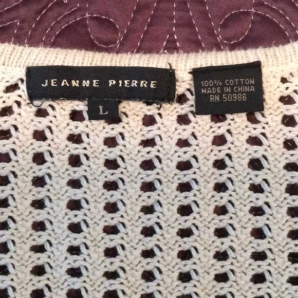 Ivory V-Neck Sweater - Picture 6 of 6